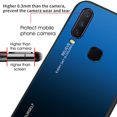 Gradient Color Glass Case, For Vivo Y17, For Vivo Y83, For Xiaomi Redmi 8