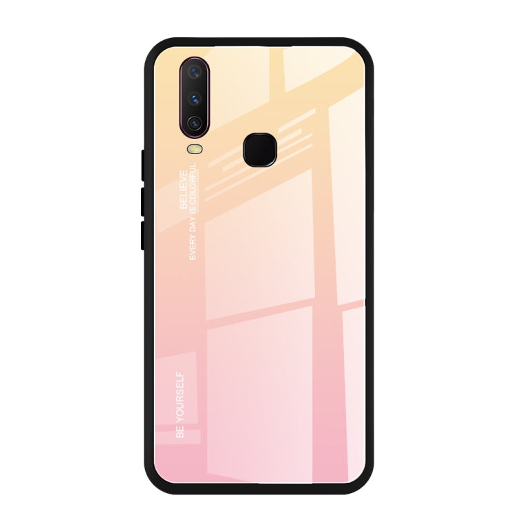 Gradient Color Glass Case, For Vivo Y17, For Vivo Y83, For Xiaomi Redmi 8