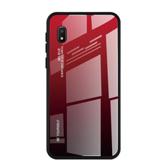 Estuche de vidrio con degradado de color para Huawei Enjoy 10, Galaxy A10e, Galaxy A90 5G y Xiaomi Mi CC9 Pro