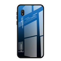 Estuche de vidrio con degradado de color para Huawei Enjoy 10, Galaxy A10e, Galaxy A90 5G y Xiaomi Mi CC9 Pro