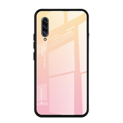 Estuche de vidrio con degradado de color para Huawei Enjoy 10, Galaxy A10e, Galaxy A90 5G y Xiaomi Mi CC9 Pro