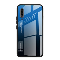 Estuche de vidrio con degradado de color para Huawei Enjoy 10, Galaxy A10e, Galaxy A90 5G y Xiaomi Mi CC9 Pro