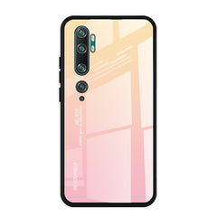 Estuche de vidrio con degradado de color para Huawei Enjoy 10, Galaxy A10e, Galaxy A90 5G y Xiaomi Mi CC9 Pro