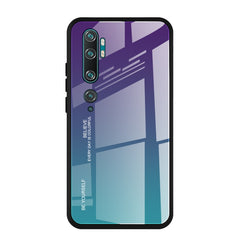 Estuche de vidrio con degradado de color para Huawei Enjoy 10, Galaxy A10e, Galaxy A90 5G y Xiaomi Mi CC9 Pro