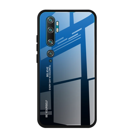 Gradient Color Glass Case, For Huawei Enjoy 10, For Galaxy A90 5G, For Xiaomi Mi CC9 Pro