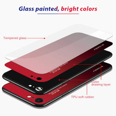 Gradient Color Glass Case