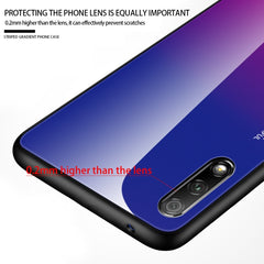 Gradient Color Glass Case, For Huawei Honor 9X, For Galaxy A8s, For Galaxy A9 (2018), For Galaxy A10