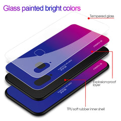 Gradient Color Glass Case