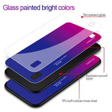 Gradient Color Glass Case, For Galaxy A10, For Galaxy A30, For Galaxy A50