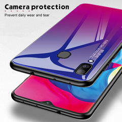 Gradient Color Glass Case, For Galaxy A30, For Galaxy A50, For Galaxy A60, For Galaxy A70