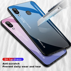 Gradient Color Glass Case, For Galaxy A30, For Galaxy A50, For Galaxy A60, For Galaxy A70