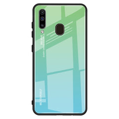 Gradient Color Glass Case, For Galaxy A30, For Galaxy A50, For Galaxy A60, For Galaxy A70