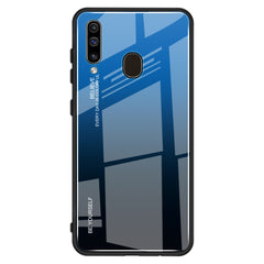 Gradient Color Glass Case, For Galaxy A30, For Galaxy A50, For Galaxy A60, For Galaxy A70