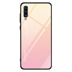 Gradient Color Glass Case, For Galaxy A30, For Galaxy A50, For Galaxy A60, For Galaxy A70