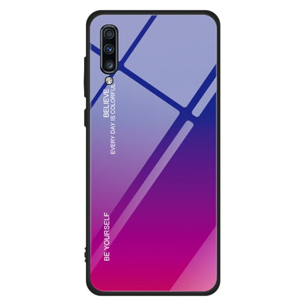 Gradient Color Glass Case, For Galaxy A60, For Galaxy A70, For Galaxy M10