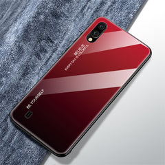 Gradient Color Glass Case, For Galaxy M10, For Galaxy M20, For Galaxy M30, For Galaxy Note 9