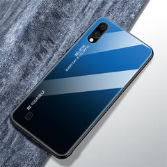 Gradient Color Glass Case, For Galaxy M10, For Galaxy M20, For Galaxy M30, For Galaxy Note 9