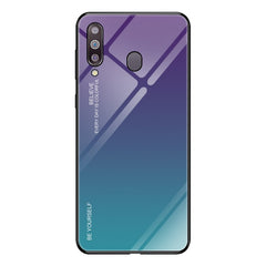 Gradient Color Glass Case, For Galaxy M10, For Galaxy M20, For Galaxy M30, For Galaxy Note 9