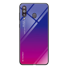 Gradient Color Glass Case, For Galaxy M10, For Galaxy M20, For Galaxy M30, For Galaxy Note 9