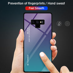 Gradient Color Glass Case, For Galaxy Note 9, For Galaxy S9, For Galaxy S10