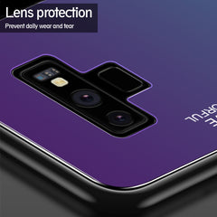 Gradient Color Glass Case, For Galaxy Note 9, For Galaxy S9, For Galaxy S10