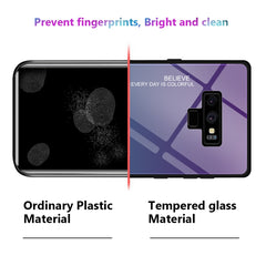 Gradient Color Glass Case, For Galaxy Note 9, For Galaxy S9, For Galaxy S10