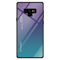 Gradient Color Glass Case, For Galaxy M10, For Galaxy M20, For Galaxy M30, For Galaxy Note 9