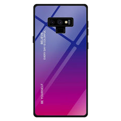 Gradient Color Glass Case, For Galaxy M10, For Galaxy M20, For Galaxy M30, For Galaxy Note 9