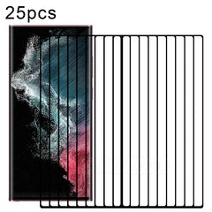 25 PCS Full Glue 3D Curved Edge Screen Tempered Glass Film