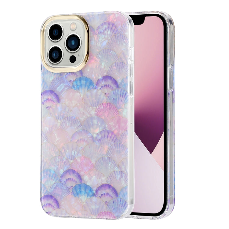 Electroplating Shell Texture Phone Case, For iPhone 13, For iPhone 13 Pro, For iPhone 13 Pro Max