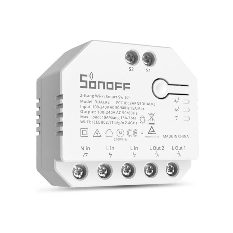 Sonoff DUALR3 Dual Ways Control WiFi Smart Switch-Modul, DUALR3