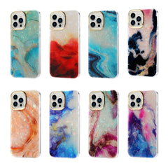 Electroplating Shell Texture Marble Phone Case, For iPhone 13, For iPhone 13 Pro, For iPhone 13 Pro Max, For iPhone 12 / 12 Pro