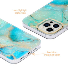 Electroplating Shell Texture Marble Phone Case, For iPhone 13, For iPhone 13 Pro, For iPhone 13 Pro Max, For iPhone 12 / 12 Pro