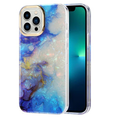 Electroplating Shell Texture Marble Phone Case, For iPhone 13, For iPhone 13 Pro, For iPhone 13 Pro Max, For iPhone 12 / 12 Pro