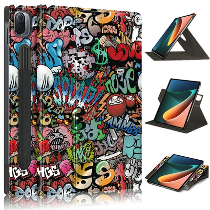 Painted 360 Degrees Rotation Tablet Leather Case with Holder, For Realme PocketBook InkPad Lite PB970 9.7 inch, For Samsung Galaxy Tab A7 10.4 2020, For Samsung Galaxy Tab A7 Lite  8.7 2021 T220 / T225, For Xiaomi Mi Pad 5 Pro 11 inch