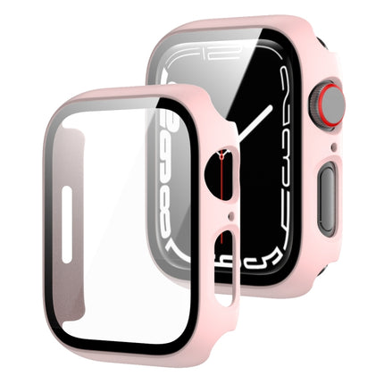 2 in 1 PC Frame + Tempered Glass Protector Case, For Apple Watch Series 9 / 8 / 7 41mm, For Apple Watch Series 8 / 7 45mm, For Apple Watch Series 9 / 8 / 7 45mm