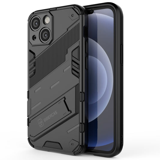 Punk Armor 2 in 1 PC + TPU Phone Case with Invisible Holder, For iPhone 13 mini, For iPhone 13, For iPhone 13 Pro, For iPhone 13 Pro Max