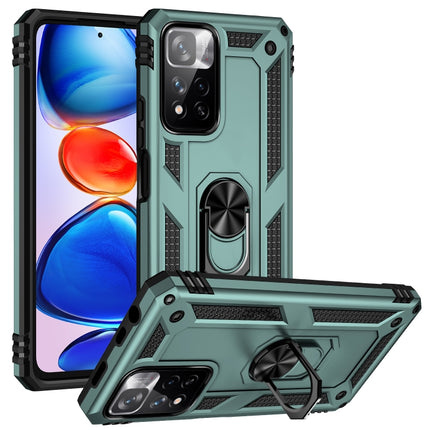 Shockproof TPU + PC Phone Case with 360 Degree Rotating Holder, For Xiaomi Redmi Note 11 5G, For Xiaomi Redmi Note 11 Pro 5G
