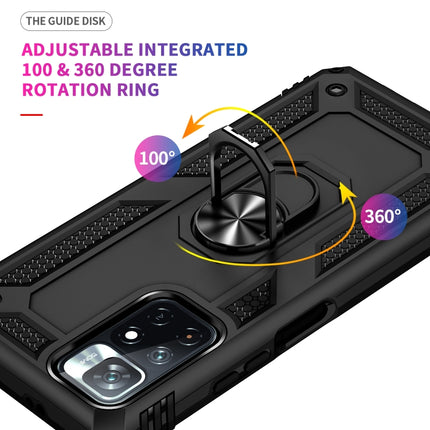 Shockproof TPU + PC Phone Case with 360 Degree Rotating Holder, For Xiaomi Redmi Note 11 5G, For Xiaomi Redmi Note 11 Pro 5G