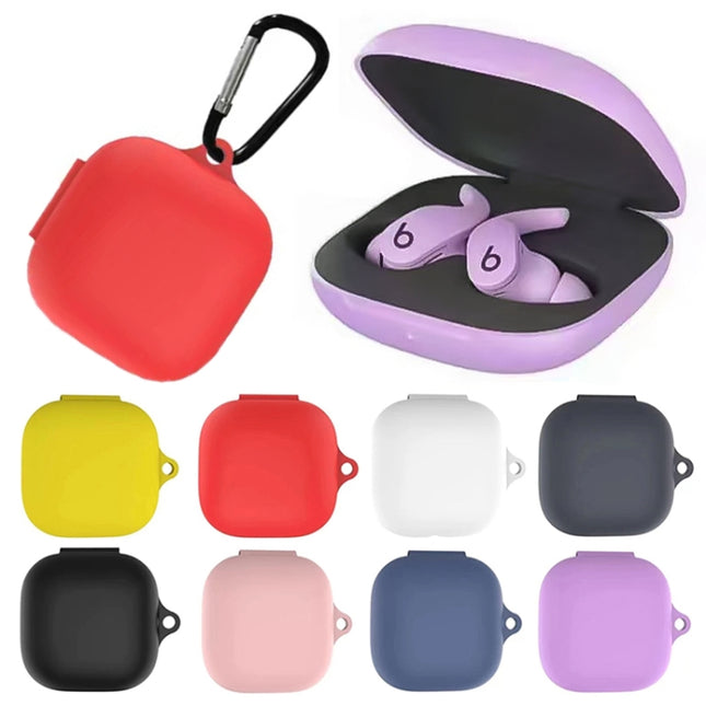 Funda protectora de silicona de color puro para auriculares con gancho para Beats Fit Pro, EDA002370401I, EDA002370401A, EDA002370401B, EDA002370401C, EDA002370401D, EDA002370401E, EDA002370401F, EDA002370401G, EDA002370401H