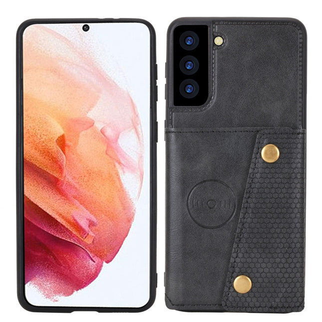 Double Buckle PU + TPU Magnetic Phone Case, For Samsung Galaxy S22 5G, For Xiaomi 11T, For Samsung Galaxy S22+ 5G, For Samsung Galaxy S22 Ultra 5G