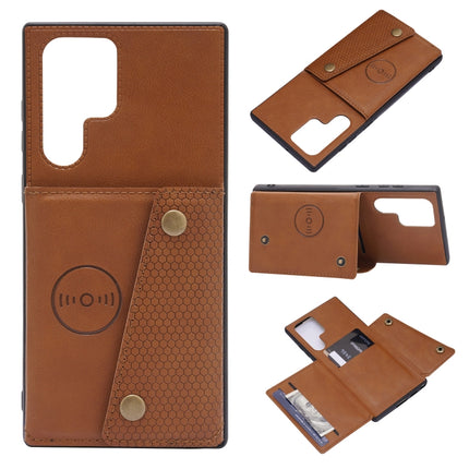 Double Buckle PU + TPU Magnetic Phone Case, For Samsung Galaxy S22 5G, For Xiaomi 11T, For Samsung Galaxy S22+ 5G, For Samsung Galaxy S22 Ultra 5G