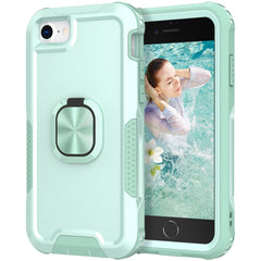 3 in 1 PC + TPU Phone Case with Ring Holder, For iPhone SE 2022 / SE 2020 / 8 / 7, For iPhone 8 Plus & 7 Plus, For iPhone 11, For iPhone 11 Pro