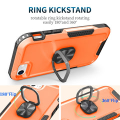 3 in 1 PC + TPU Phone Case with Ring Holder, For iPhone SE 2022 / SE 2020 / 8 / 7, For iPhone 8 Plus & 7 Plus, For iPhone 11, For iPhone 11 Pro