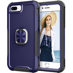 3 in 1 PC + TPU Phone Case with Ring Holder, For iPhone SE 2022 / SE 2020 / 8 / 7, For iPhone 8 Plus & 7 Plus, For iPhone 11, For iPhone 11 Pro
