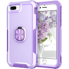 3 in 1 PC + TPU Phone Case with Ring Holder, For iPhone SE 2022 / SE 2020 / 8 / 7, For iPhone 8 Plus & 7 Plus, For iPhone 11, For iPhone 11 Pro