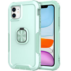 3 in 1 PC + TPU Phone Case with Ring Holder, For iPhone SE 2022 / SE 2020 / 8 / 7, For iPhone 8 Plus & 7 Plus, For iPhone 11, For iPhone 11 Pro, For iPhone 11 Pro Max