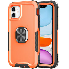 3 in 1 PC + TPU Phone Case with Ring Holder, For iPhone SE 2022 / SE 2020 / 8 / 7, For iPhone 8 Plus & 7 Plus, For iPhone 11, For iPhone 11 Pro