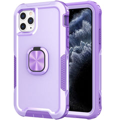 3 in 1 PC + TPU Phone Case with Ring Holder, For iPhone SE 2022 / SE 2020 / 8 / 7, For iPhone 8 Plus & 7 Plus, For iPhone 11, For iPhone 11 Pro, For iPhone 11 Pro Max