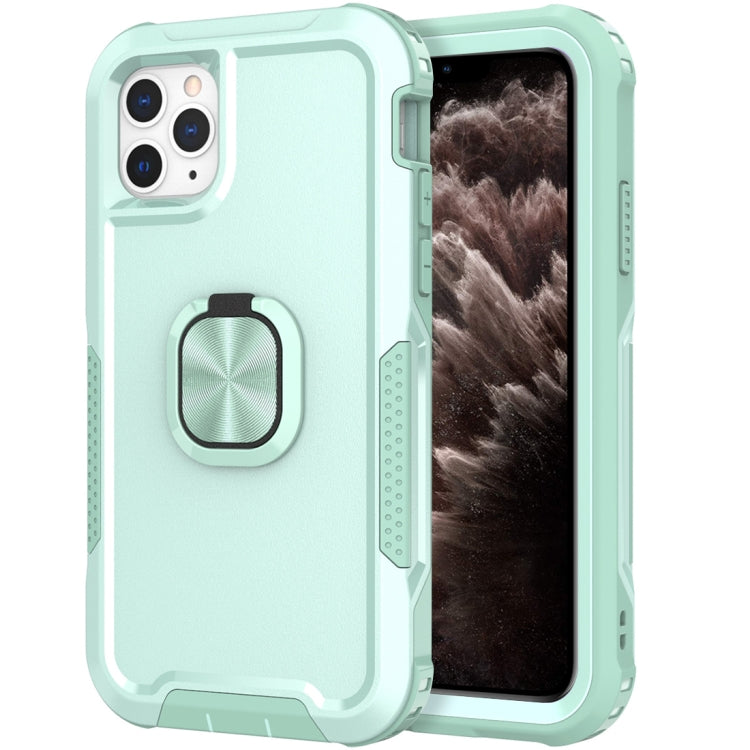 3 in 1 PC + TPU Phone Case with Ring Holder, For iPhone 11 Pro Max, For iPhone XR, For iPhone XS Max, For iPhone 13 mini